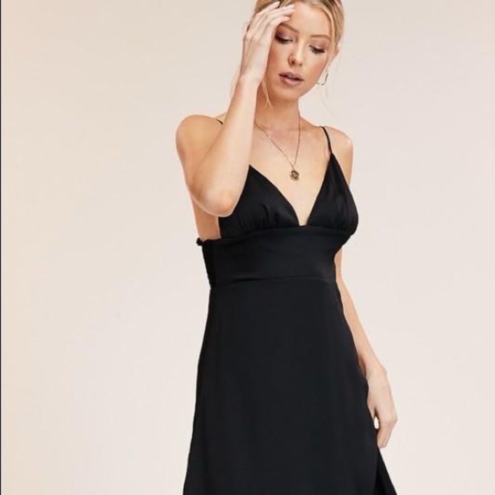 Sophia Satin Solid Dress